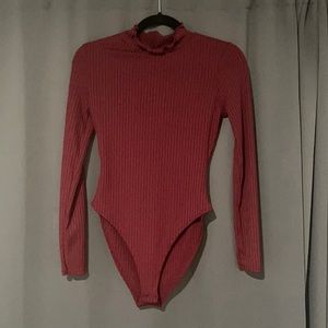 maroon Nastygal bodysuit